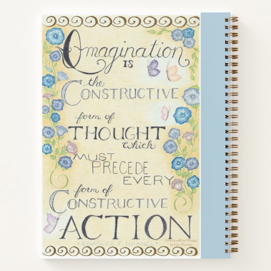 Imaging - Charles Haanel Quote Spiral Notebook Notizblock (Rückseite)