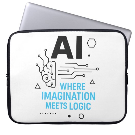 Imaging trifft Logik-Schläfchen | Creative Tech Laptopschutzhülle (Vorderseite)