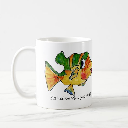 ImaginOCEAN Cartoon Box Fisch Kaffeetasse (Links)