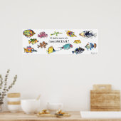 ImaginOCEAN Cartoon Fischkunst Poster (Küche)