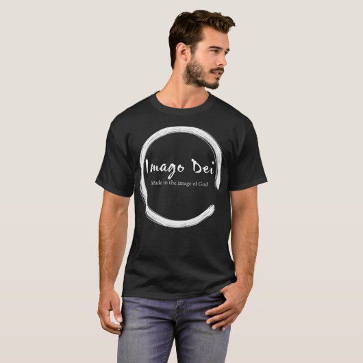Imago Dei Made in the Image of God Latin Premium T-Shirt (Vorne ganz)