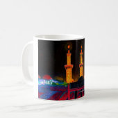 Imam Hussain Moschee, Karbala, Irak auf einer Tass Kaffeetasse (Vorderseite Links)