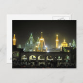 Imam Reza Shrine Complex nachts, Mashhad, Postkarte (Vorne/Hinten)