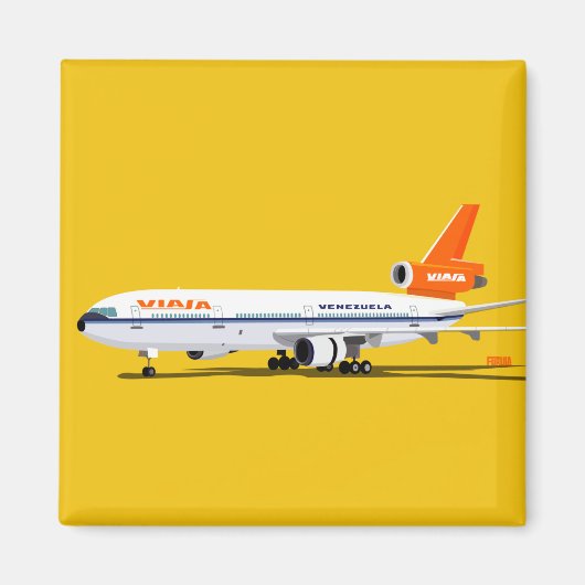 Imán Avion Vintag Viasa DC-10 Magnet (Vorne)