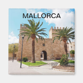 imán ciudad fortificada de Alcudia en Mallorca Magnet