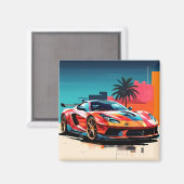 iman coche deportivo #5 magnet (Vorderseite/Rückseite)