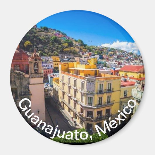 Iman con vista panoramica de Guanajuato México Magnet (Vorne)