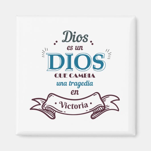 Imán Cuadrado Decorativo Magnet (Vorne)