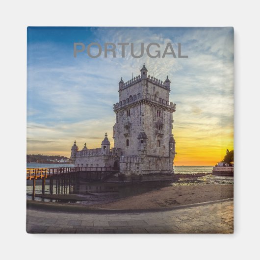 Imán de la Torre Belem en Portugal Magnet (Vorne)