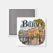 Imán de nevera Bilbao Magnet (Vorderseite/Rückseite)