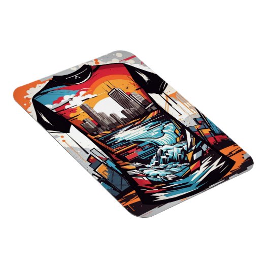 Imán flexible, Nueva York, graffiti Magnet (Rechte Seite)