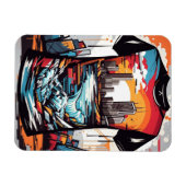 Imán flexible, Nueva York, graffiti Magnet (Horizontal)