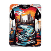 Imán flexible, Nueva York, graffiti Magnet (Vertikal)