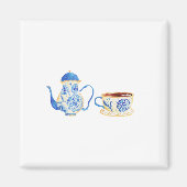 Iman floral azul magnet (Vorne)