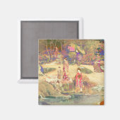 Imán Japanese Garden II / Washed Edition Magnet (Vorderseite/Rückseite)
