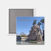 Imán Plaza España de Palma de Mallorca Magnet (Vorderseite/Rückseite)