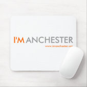 I'Manchester Mäusematte (weiß) Mousepad (Mit Mouse)