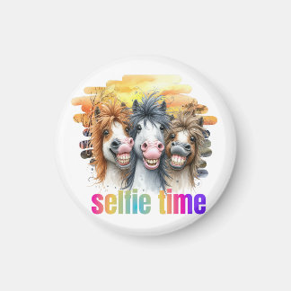 imanes horse meme – funny horses on a selfie magnet
