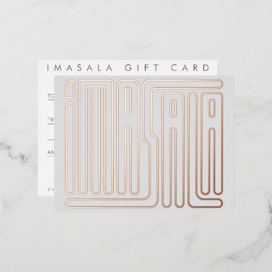 Imasala Geschenkkarte Folien Feiertagspostkarte (Vorderseite/Rückseite)