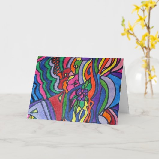 Imat Impressum # 2 Karte (Gelbe Blume)