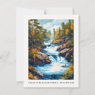 Imatrankoski-Stromschnellen Finnland Reise-Postkar Postkarte