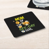 Imbiss Art Mama der Bienen 2 Rechteckiger Pappuntersetzer (angewinkelt)