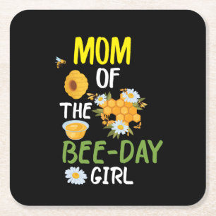 Imbiss Art Mama der Bienen 2 Rechteckiger Pappuntersetzer