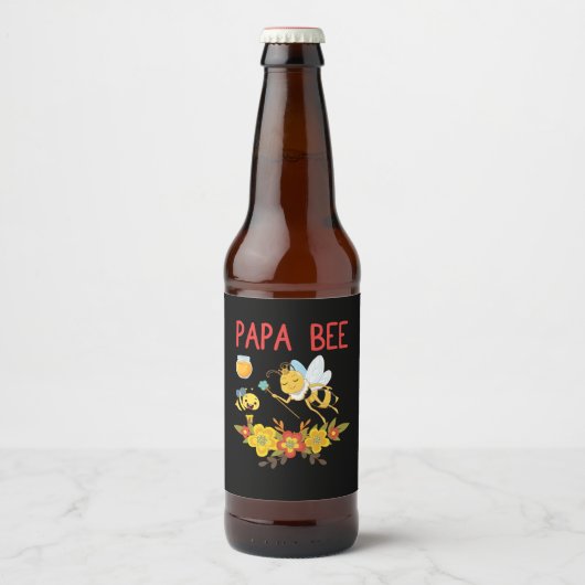 Imbiss Art Papa Bierflaschenetikett (Vorderseite)