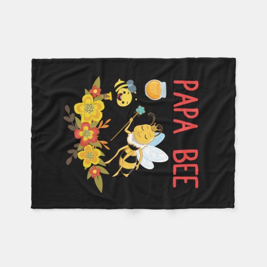 Imbiss Art Papa Fleecedecke (Vorderseite (Horizontal))