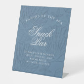 Imbiss Coastal Blue Seashell Junggesellinnenabschi Sockelschild (Vorderseite)