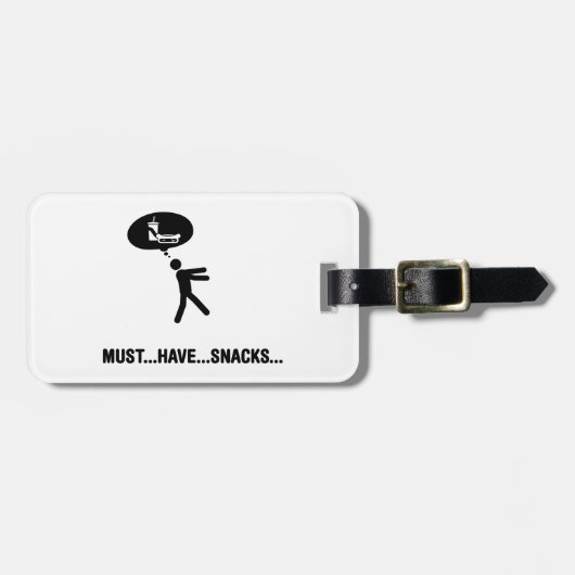 Imbiss-Liebhaber Gepäckanhänger (Vorderseite horizontal)