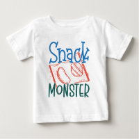 Imbiss Monster Funny und Niedliches Baby White