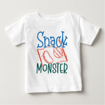 Imbiss Monster Funny und Niedliches Baby White