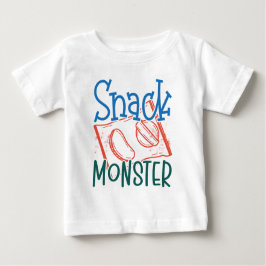 Imbiss Monster Funny und Niedliches Baby White Baby T-shirt