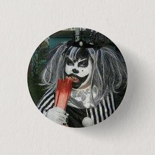 Imbisszeit mit Taffy das Klown Button (Vorderseite)