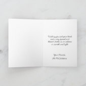 Imbola Wiccan Winter Blumenkronen Feiertagskarte (Innenseite)