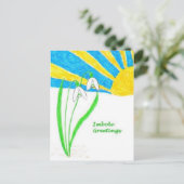 Imbolc Greetings Postcard Postkarte (Stehend Vorderseite)