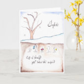 Imbolc Gruß-Karte Karte (Gelbe Blume)