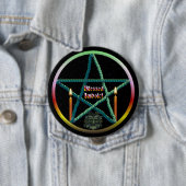 Imbolc-Pentagramm Button (Beispiel)