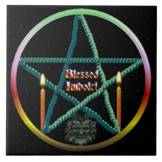 Imbolc-Pentagramm Fliese
