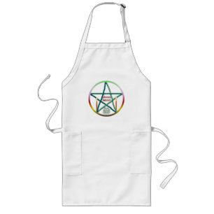 Imbolc-Pentagramm Lange Schürze