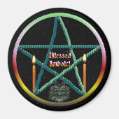 Imbolc-Pentagramm Magnet (Vorne)