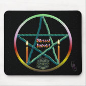Imbolc-Pentagramm Mousepad (Vorne)