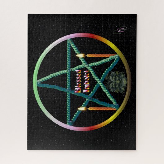 Imbolc-Pentagramm Puzzle (Vertikal)
