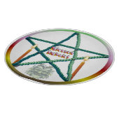 Imbolc-Pentagramm Schneidebrett (Ecke)