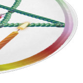 Imbolc-Pentagramm Schneidebrett (Ecke)