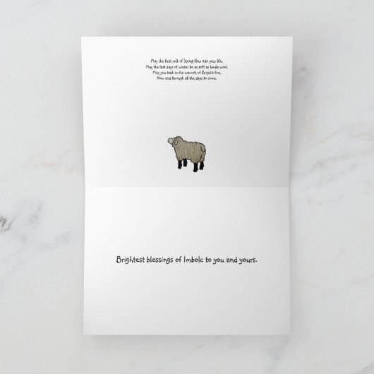 Imbolc Segen Feiertagskarte (Innenseite)