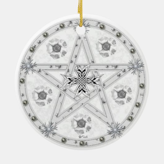 Imbolc Verzierung Keramik Ornament (Hinten)