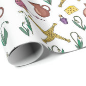 Imbolc Wrapping Paper Pagan Seasonal Pattern Geschenkpapier (Rolleneckpunkt)