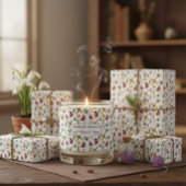 Imbolc Wrapping Paper Pagan Seasonal Pattern  Geschenkpapier